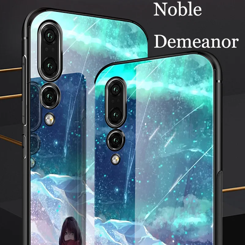 Чехол из закаленного стекла для Huawei P20 чехол pro P20pro модный зеркальный телефона P 20