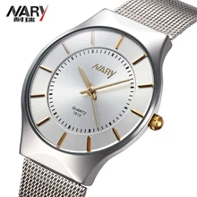 Top Brand NARY Women Watches Ultra Thin Stainless Steel Band Casual Ladies Quartz watch Luxury Wristwatches