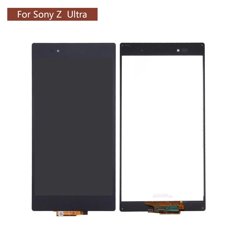 

100% Tested For SONY Xperia Z Ultra LCD Display Touch Screen Digitizer For SONY XL39h XL39 C6833 LCD With tapes +Tools