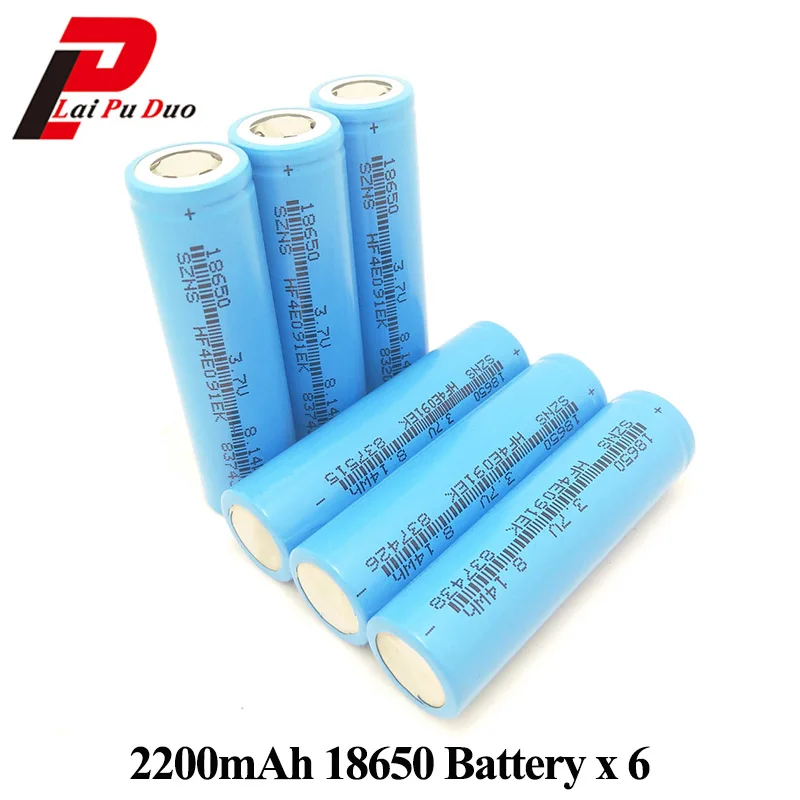 18650 аккумулятор 2200mAh 3 7 V перезаряжаемый ICR18650 литий ионный для портативного