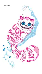 Rocooart Fantacy Животные Дизайн Водонепроницаемый временные татуировки наклейки лиса кошка пчелы флэш поддельные татуировки Henna Тати для Для