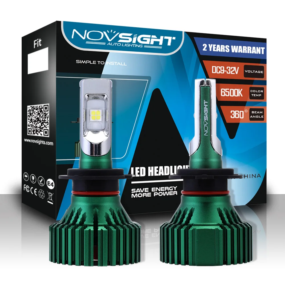 

NIGHTEYE H7 LED Headlight Bulbs All-in-One Conversion Kit 60W 16000LM Driving Fog Car Lights Single Beam Fog Lamps 6500K D45