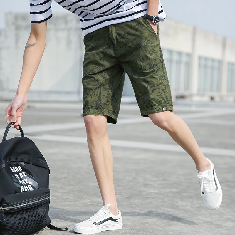Summer Men's Cotton Shorts male , Fashion Solid Color Casual Shorts ...