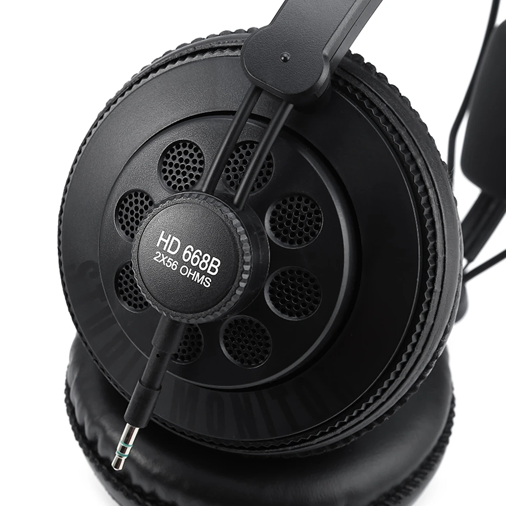 Superlux HD668B полуоткрытые профессиональные студийные стандартные динамические наушники для музыки съемный аудио кабель