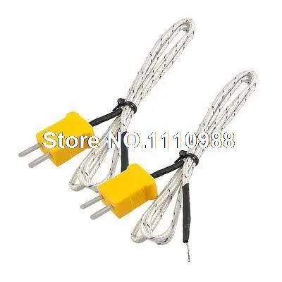 

2 Pcs 94cm Cable Length K Type Thermocouple Probe Temperature Sensor -50-204C