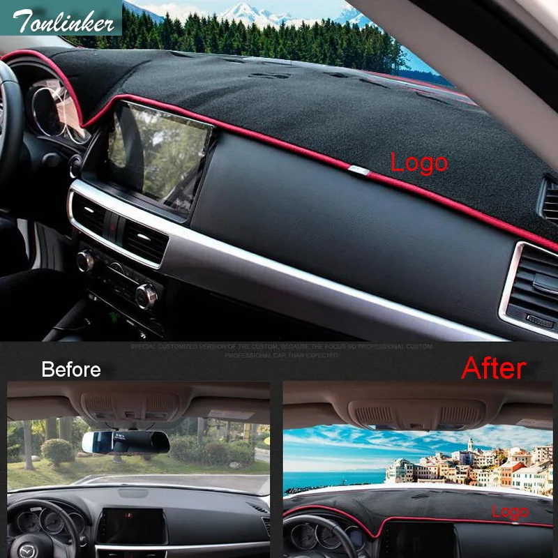 Tonlinker Interior dashboard Anti dirty Cover stickers Cover Sticker