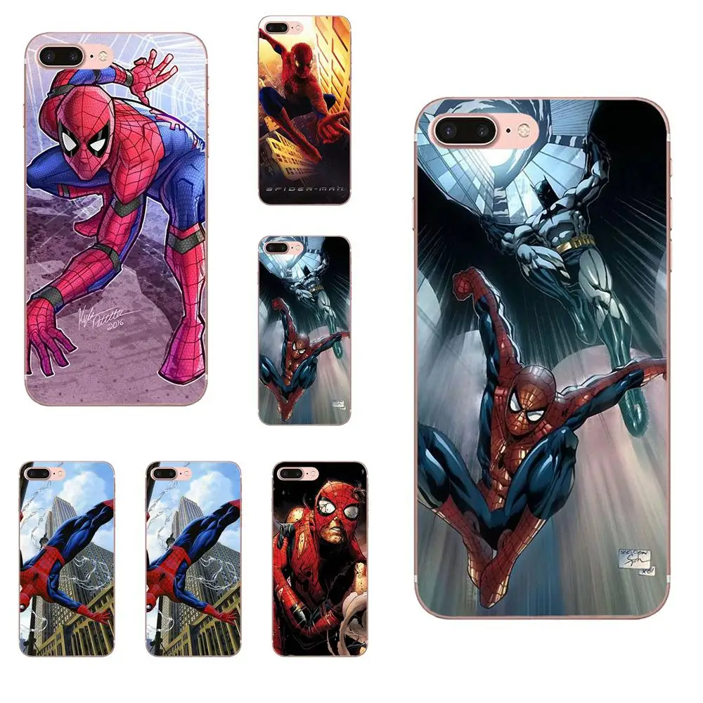 

Super Hero Spider Man Spiderman Ultra Thin Cartoon Pattern Cell For Xiaomi Redmi Note 2 3 3S 4 4A 4X 5 5A 6 6A Pro Plus