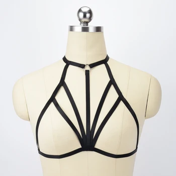 

Body harness garter Pentagram bondage harness bra handmade cage bra elastic harajuku pole dance lingerie sexy summer Pentagram