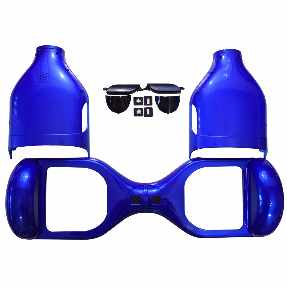 

6.5" Hoverboard Plastic Shell Case Cover with LED Light Shell Set 6.5 Inch 2 Wheels Self-Balancing Electric Scooter Shell Blue