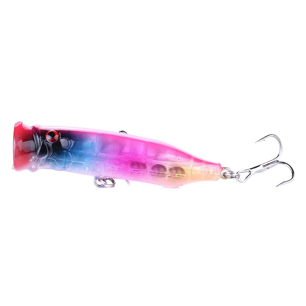 Crankbait Bass Tackle ABS Poper Topwater Hard Portable Fishing Lures Artificial Tools 7.2cm Reusable Lifelike Crankbait Bass Tackle ABS Poper Topwater Hard Portable Fishing Lures Artificial Tools 7.2cm Reusable Lifelike