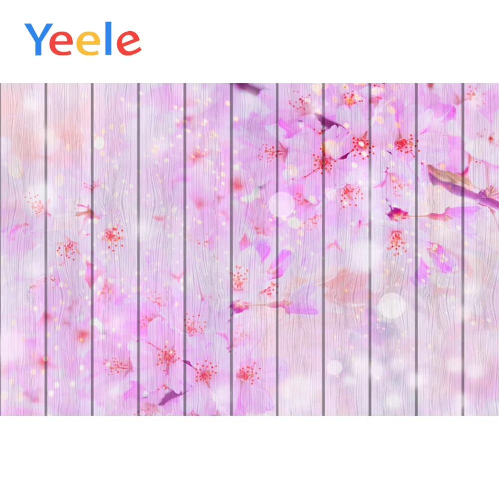 

Yeele Planks Flowers Dreamy Background Wall Banner Portrait Scene Photography Seamless Photographic Backdrops Vinyl Photo Studio