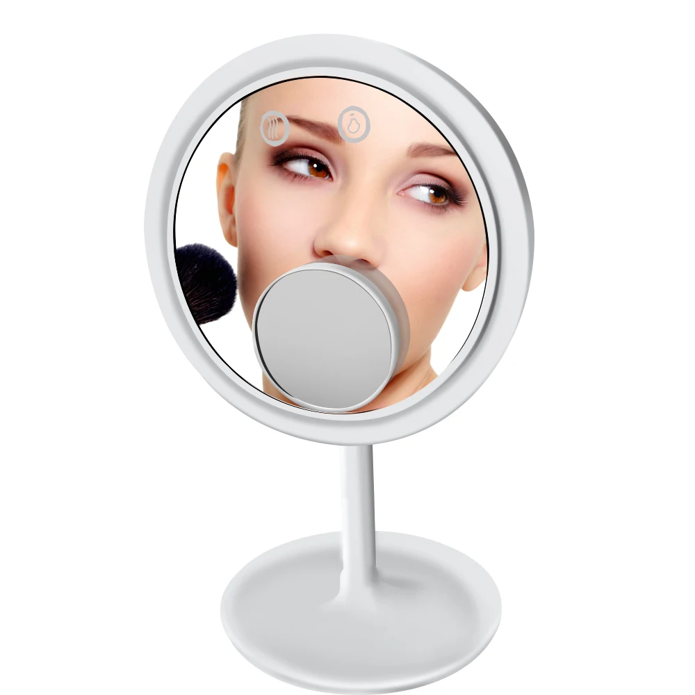 LED makeup mirror зеркало для макияжа зеркало с подсветкой Светодиодный с освещенный туалетный столик зеркало 5X увеличительное miroir светодиодный miroir grossissant увеличительное с светодиодный подсветкой