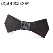 Noeud papillon Для мужчин ручной работы, деревянные деревянный галстук-бабочка брак krawatte Gravata Галстуки для Для мужчин бабочка галстук дерево галстук-бабочка