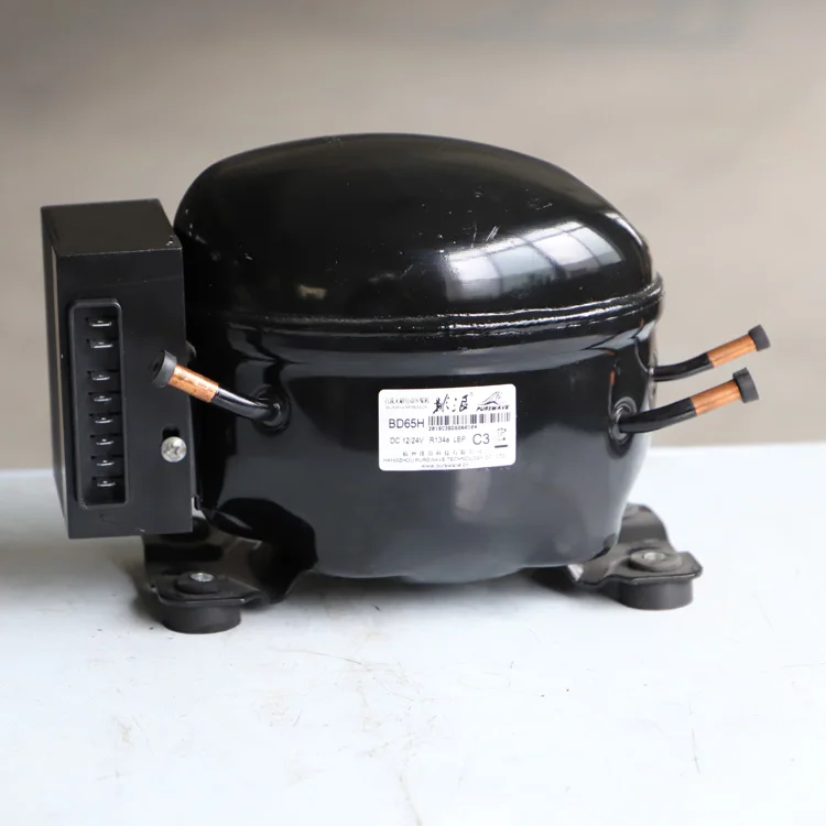 

PURSWAVE BD65H DC Refrigerator Compressor Solar compressor 12V24V Max. 200W capacity R134a for Max. 500L refrigerator freezer