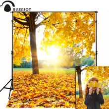 Allenjoy фоны для фотостудии осенние листья золотой яркий Солнечный свет Дети Осень фотографии фоны фотосессия обои