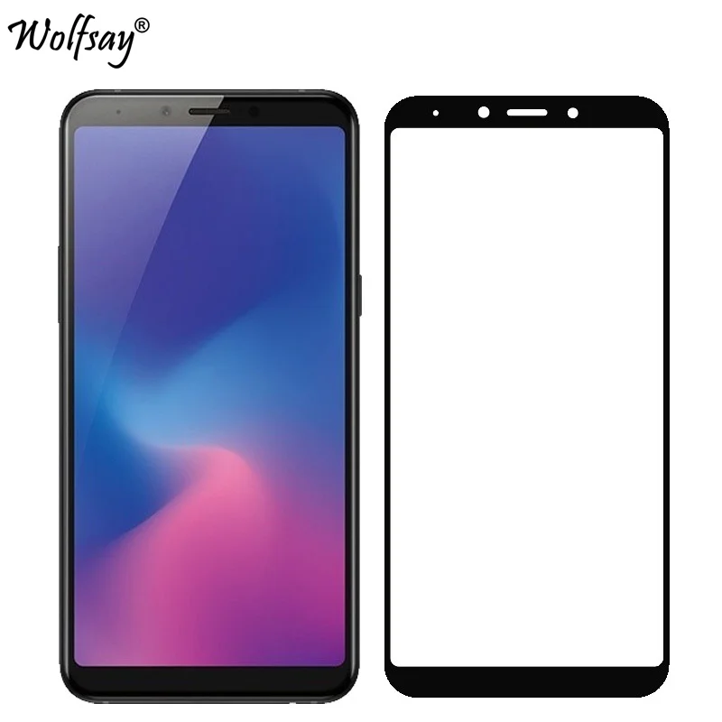 Закаленное стекло с полным покрытием для Samsung Galaxy A6S Защитная пленка экрана 9H