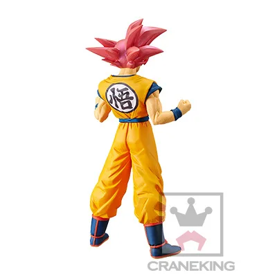 24 см Dragon Ball Son Goku Super Saiyan God пластиковая фигурка какаротто игрушки коллекторы Рождественский подарок кукла с коробкой