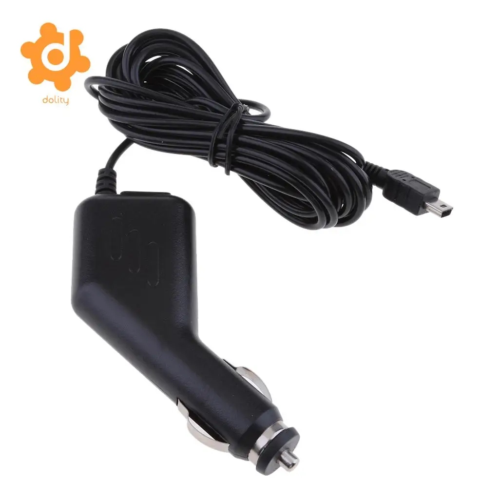 dolity USB Car Charger 5V 1.5A Cable 12-24V Mini USB GPS DVR Charging Car Van Truck
