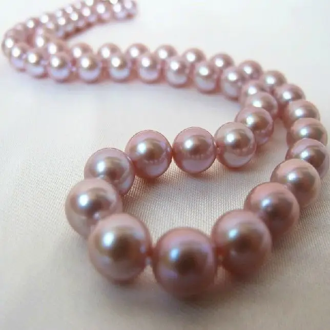 

Fast SHIPPING 18"10-11MM NATURAL SOUTH SEA GENUINE PURPLE PEARL NECKLACE 2017 Gold Clasp NEW