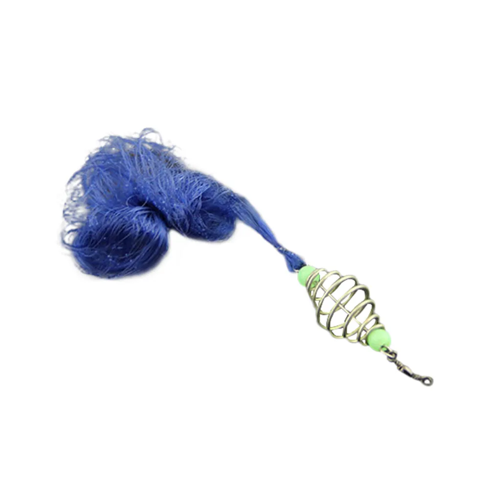 

CHAMSGEND 12 Size Fishing Net Trap Mesh Luminous Bead Copper Spring Shoal Netting Fishnet Tackle 2019 network Dropshipping Z0610