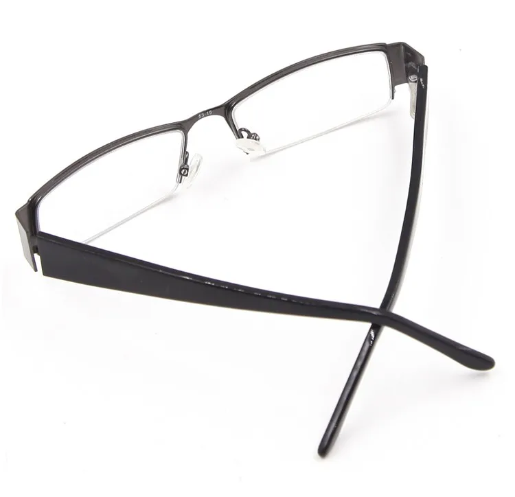 Лаура Фея джентльмен широкая рука дизайн рамки очки близорукость Мужчины вид из нержавеющей стали и ацетата лоскутное мужские очки