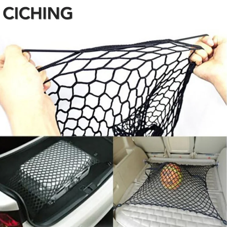 New Car Auto Mesh Cargo Net Holder Trunk Elastic Storage with 4 Hook