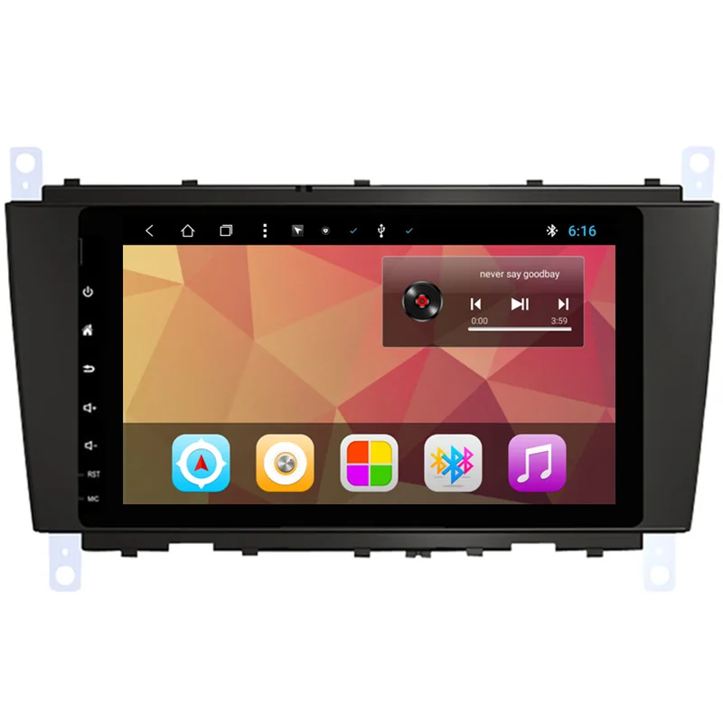 9 &quotAndroid автомобильный мультимедийный Стерео DVD GPS навигатор для Mercedes Benz CLK W209 CLK200