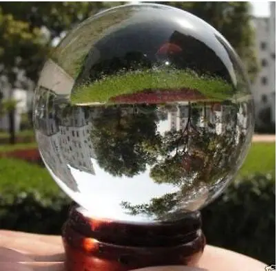 

YM 304 NATURAL CLEAR QUARTZ CRYSTAL SPHERE BALL HEALING GEMSTONE 40mm + Stand