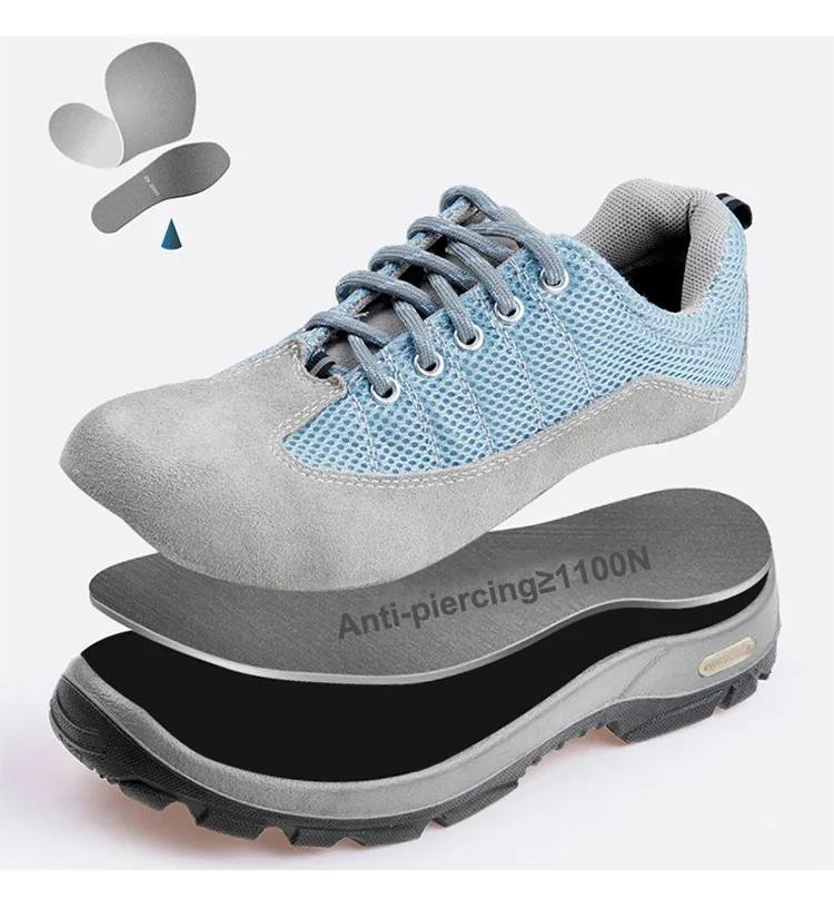Deltaplus Safety Shoes Steel Toe Cap Puncture-proof Summer Breathable Labor Shoe Boots Non-slip Wear-resistant Working Shoes (4)