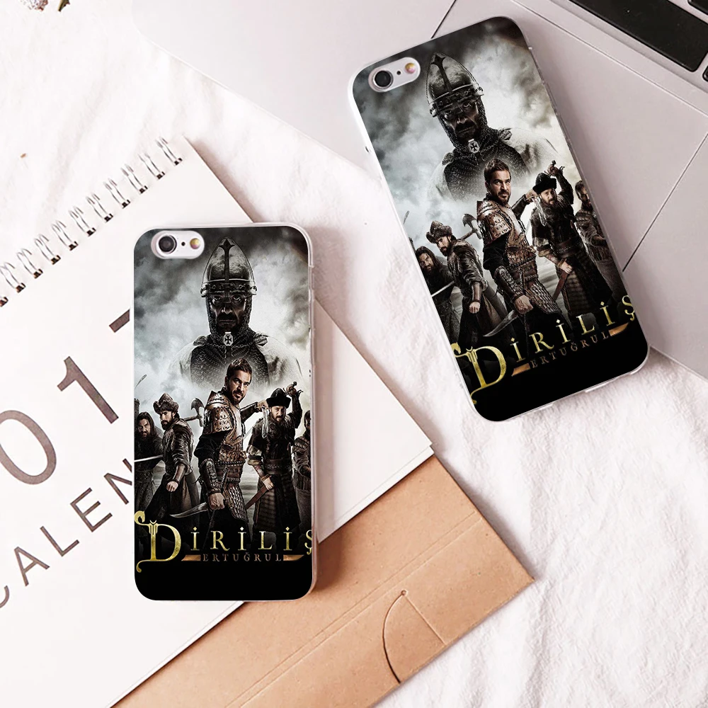 Жесткий и прозрачный чехол для телевизора Dirilis Ertugrul для iphone 8 7 6 6s plus X XR XS XMAX 5 5C 4 coque shell