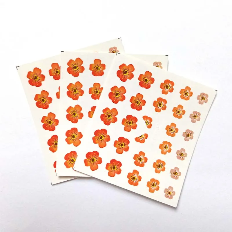 

3pcs Nail Sticker Feathe DIY Manicure Slider Embossed Adhesive Nail Art Tips Decorations Decals B18