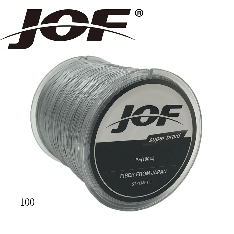 JOF 8 прядей 100 м ПЭ плетеная леска многонитевая леска провод белый/желтый/синий/зеленый 13-200 фунтов