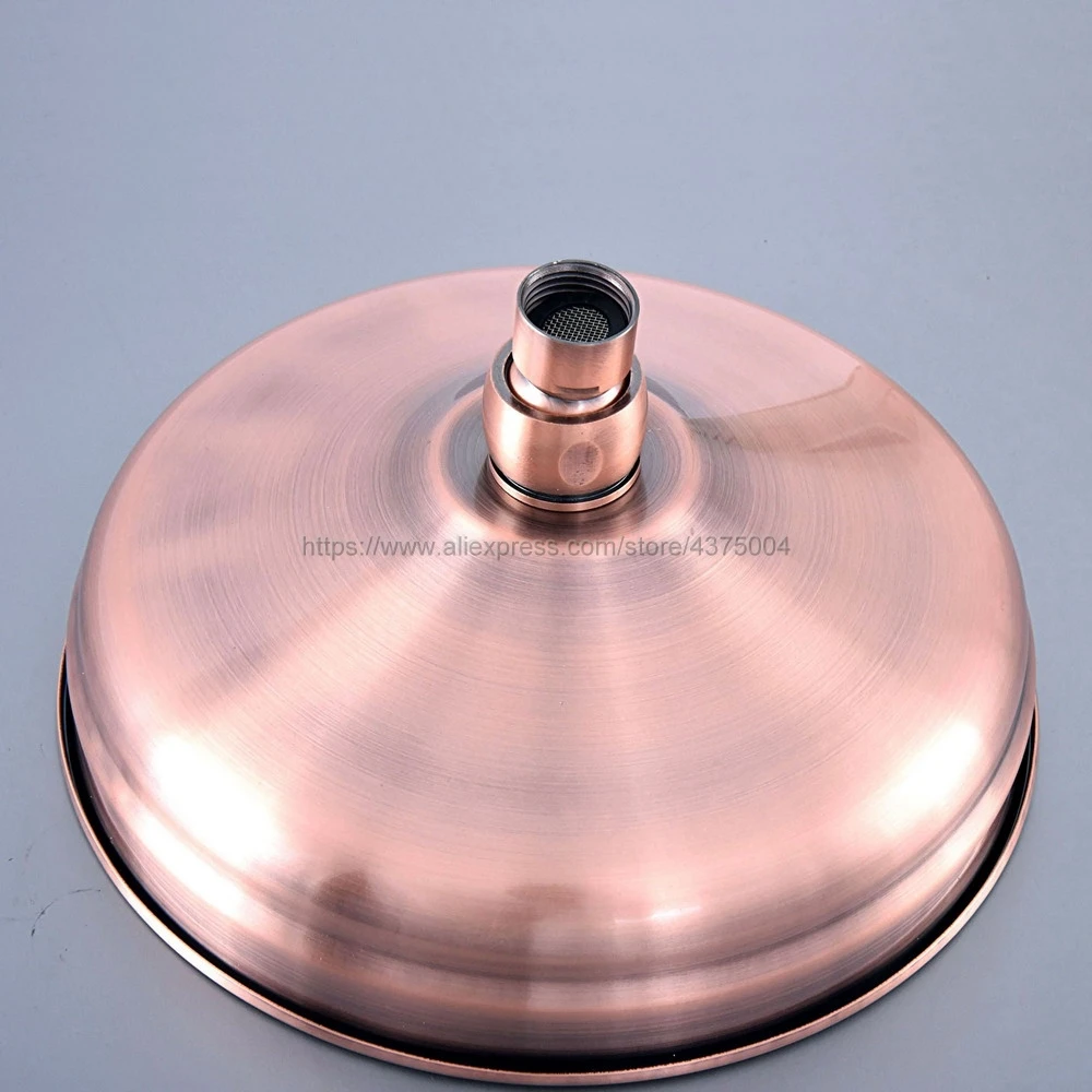 

Round Vintage Retro Bathroom Rain Shower Head 8 inch Antique Red Copper Shower Sprayer Nsh054