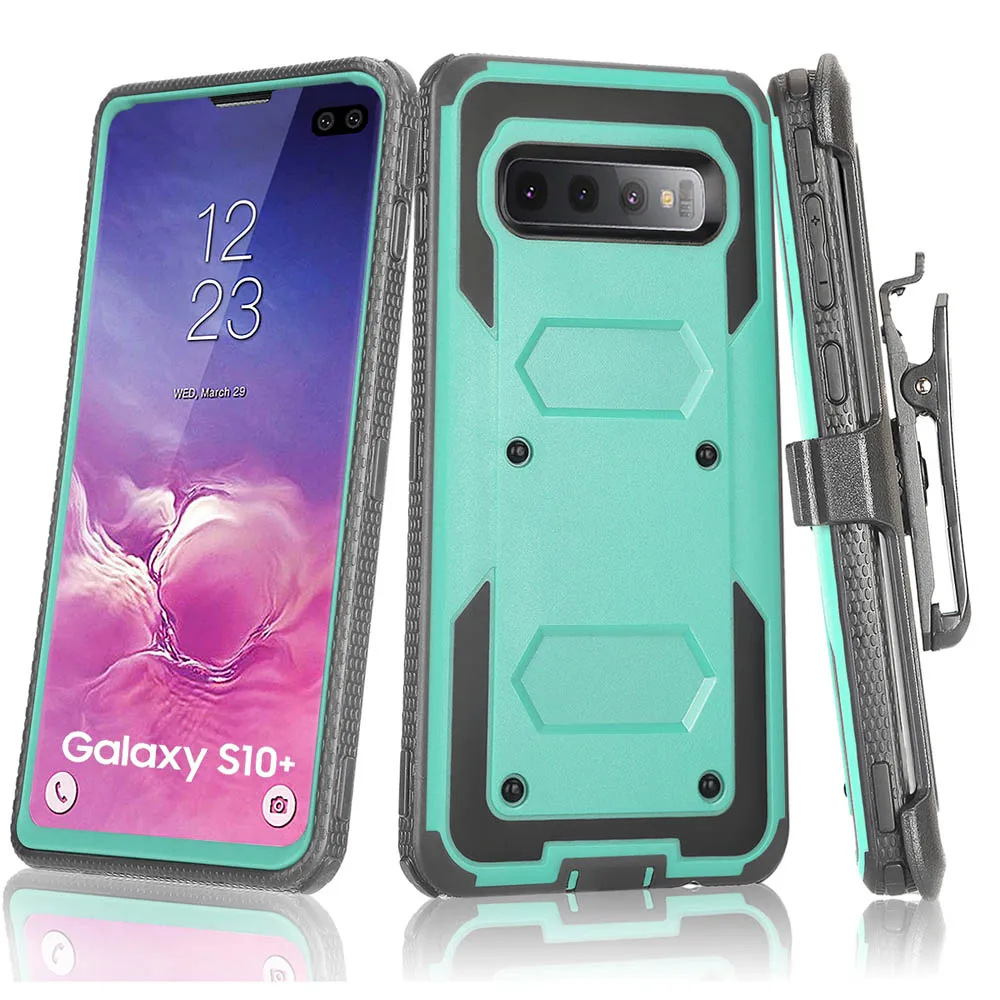 Heavy Duty Броня чехол для samsung Galaxy S10 плюс S10e Lite ударопрочный пояс клип футляр + Plus| |