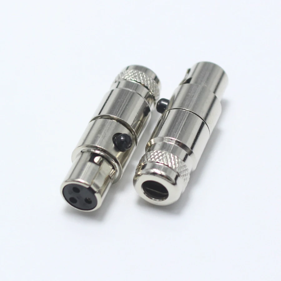 1 шт. Mini XLR 3 Pin Female jack маленький XLR 3 P Аудио разъем металлический микрофон разъем микрофонный адаптер для OD5mm кабель