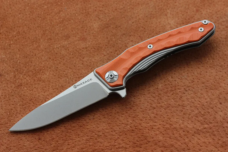 MAXACE Studio Полуночный Кот Фанатик Складной нож 440C сталь G10 ручной Открытый Отдых Охота Открытый фрукты Ножи EDC инструменты