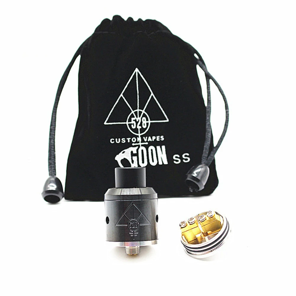 Custom Goan 528 RDA Tank атомайзер двойная Колонка позолоченная шина 810 капельный