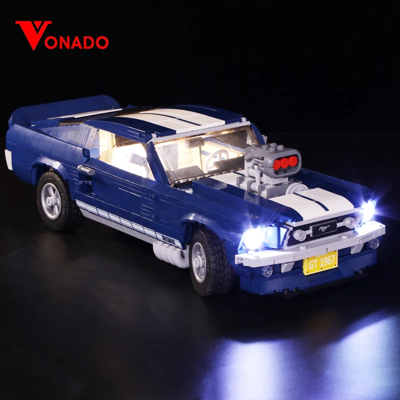 Светодиодный светильник для Lego 10265 A B Ford Mustang DIY ing креативный гоночный автомобиль