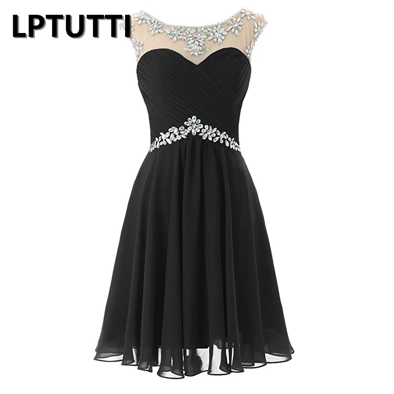 LPTUTTI Crystal Новые женские большие размеры праздничные элегантные вечерние платья вечерние короткие Роскошные вечерние платья 13