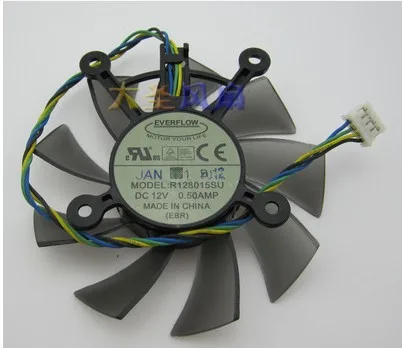 R128015su 75 мм 4PIN 4 х 43 для ASUS eah5830/6850/8600/9800 GTS 260/ 450/460 hd7850 Графика Видеокарта Вентилятор