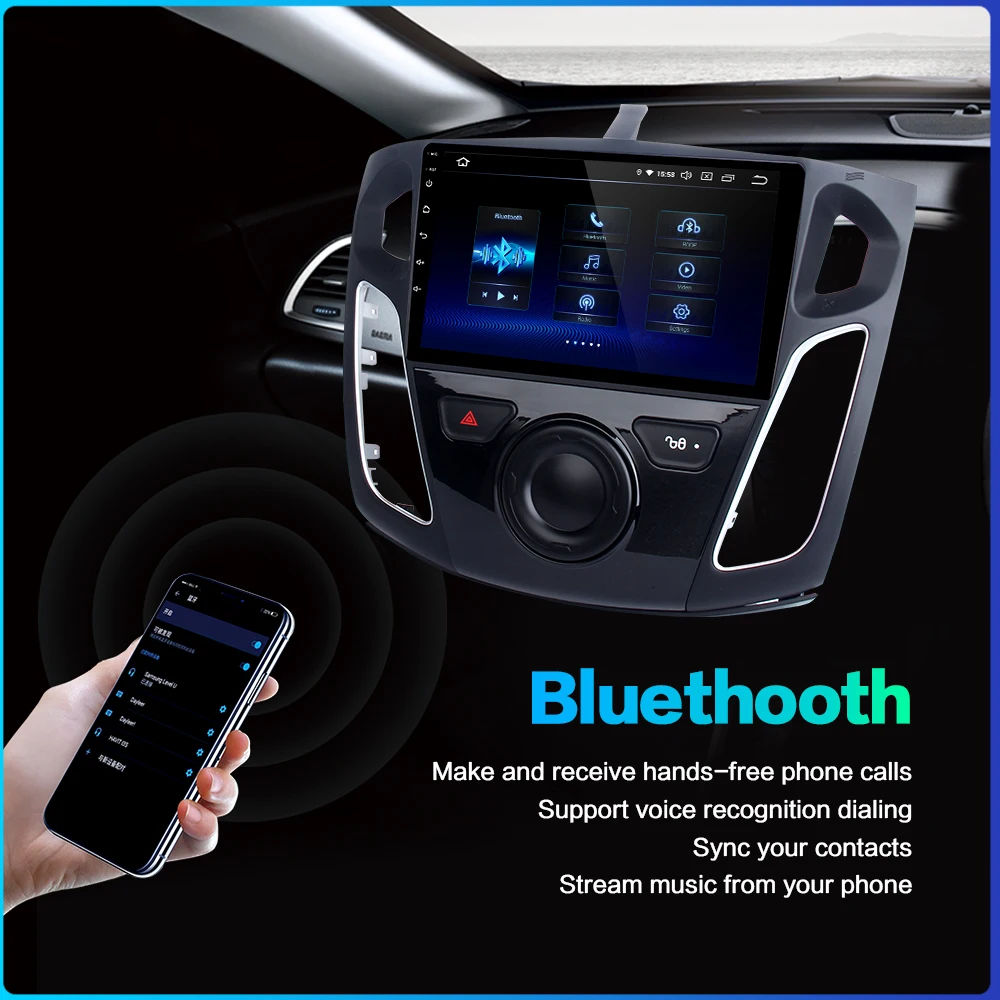Top Dasaita 9" IPS Touch Screen 1 din Car Radio Android 9.0 for Ford Focus 2012 2013 2014 2015 GPS Navigation HDMI 1024*600 64GB ROM 3 Top Dasaita 9" IPS Touch Screen 1 din Car Radio Android 9.0 for Ford Focus 2012 2013 2014 2015 GPS Navigation HDMI 1024*600 64GB ROM 3