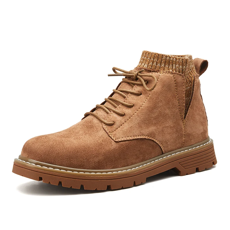

Vintage Style Martins Boots Men Non-Slip Leather Boots Men Fashion Work Shoes Casual Ankle Boots Men Chaussures Homme Winter