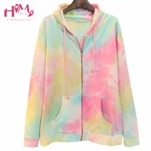 Модная толстовка с капюшоном Женская японская 3D цифровая толстовка на молнии с накидкой Милая Jfashion звездное небо толстовки для дам