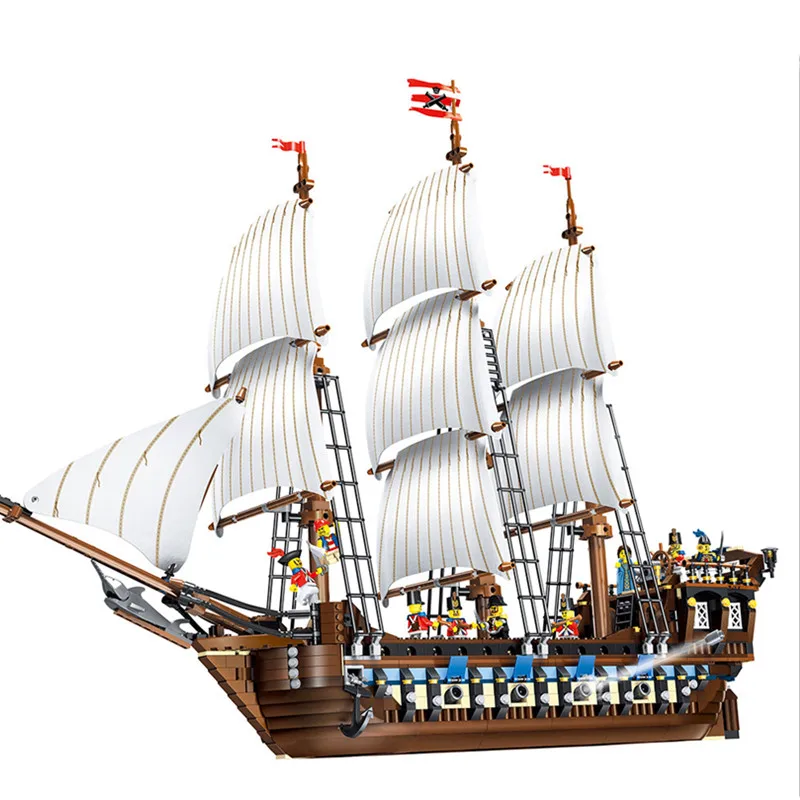 

Imperial flagship bricks boat model Movie Series Pirates Of Caribbean Ship Toys 10210 Building Blocks for kids gifts 22001