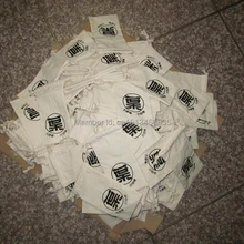 100 шт./лот высокое качество хлопка мешок ювелирных изделий хлопок Подарочный мешочек хлопок drawstring сумка логотип мешок подарков духи мешок