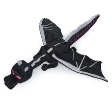 Big Size 60cm Dinosaur Minecraft Ender Dragon Plush Toys Black Minecraft Enderdragon Stuffed Plush Toys Cartoon Game Toys Gift