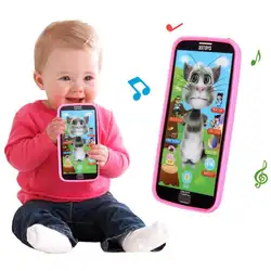 Развивающий детский телефон игрушка симулятор музыкальный телефон сенсорный экран детская игрушка электронное обучение русский язык