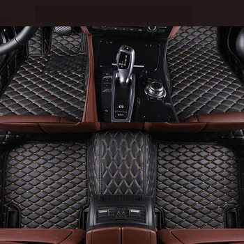 

Auto Floor Mats For Mercedes-Benz W205 C63 C180-C450 2015-2017 Foot Carpets Step Mats High Quality New Embroidery Leather Mats