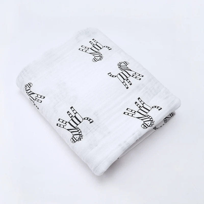 Muslinlife европейский модный стиль детское одеяло для ребенка Мягкое хлопковое легкое теплое одеяло цветочное детское одеяло с принтом - Цвет: Золотой