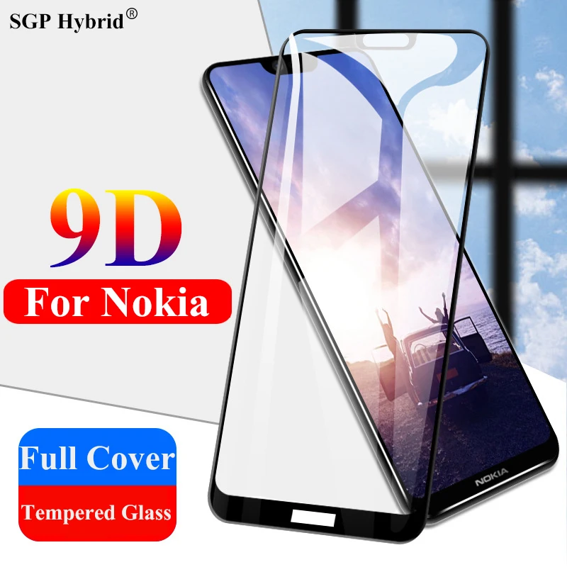 9D закаленное стекло для Nokia 9 PureView 5 1 6 7 8 Plus X6 X7 2018 2017 защита экрана на Nokia9 защитное |